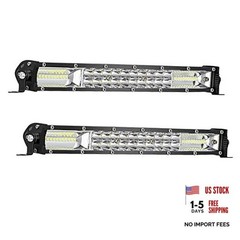12 Inch Slim LED Light Bars for Truck, 12V 24V 120W 10000lm 12 Inch 2 Pack