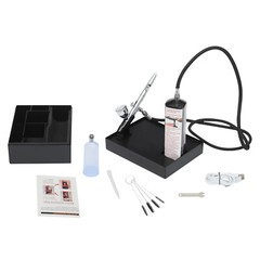 Black Portable Air brush Kit Airbrush Kit with Compressor Airbrush Gun Kit