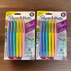Paper Mate Flair Felt Tip Pens, .7mm, Nature Escape Scented. 2 pks of 6