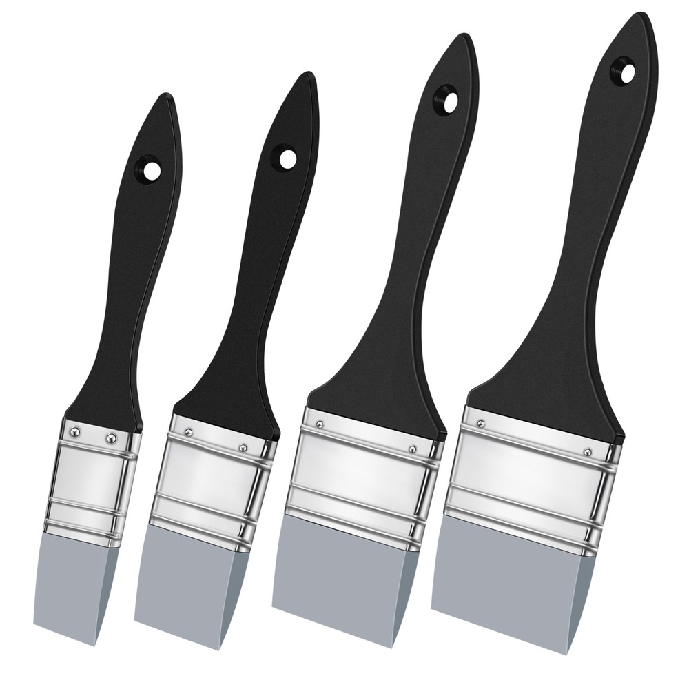 4 Pcs Silicone Paint Brush Set , 1 1.5 2 2.5 Inches Wide Z5U84737