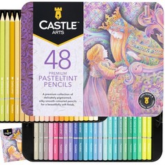 Pasteltint Colored Pencils Set of 48 | Soft, Sumptuous Tones for Artists