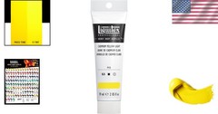 High Viscosity Acrylic Paint, 2oz Tube, Cadmium Yellow Light
