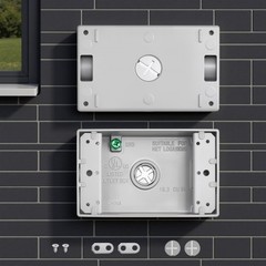 Outdoor Electrical Box, 4.5 x 2.8 x 2 in, Weatherproof Outlet Junction Box, …