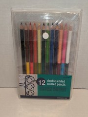 Xonex Snap Case Urban Art Double Ended Color Pencils 12 Pack 24 colors *NEW*