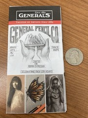 General Pencil Co. Fold-Out Collectible Brochure – Art Pencils Charcoal Graphite
