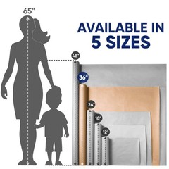 Paclord White Construction Paper Roll 36″ x 100 ft – 36″W x 1200″L,