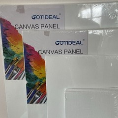 15 Pack Mixed Size Blank Stretched Cotton Canvas Set Various Sizes New Sealed