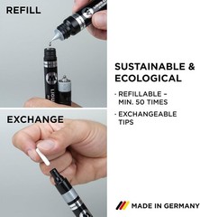 3-Pack Liquid Chrome Markers: High-Gloss 4mm Permanent Ink for Mirror Effect