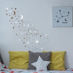Keluna Star Stencils For Wall Decor – 16 Pcs Reusable Star Moon Zodiac
