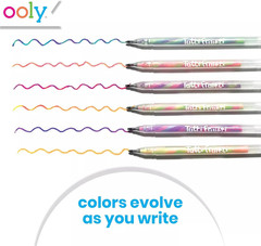 Scented Tutti Fruitti Color Changing Gel Pens Set of 6-1.00Mm NIB, Color Changin