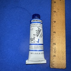 Vintage Grumbacher Cobalt Blue Permanent Artist Oil Color Paint 1.25 Oz.