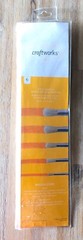 Craftworks 6 Sizes Long Handle Round Bristol Art Painting Brushes