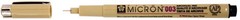 Sakura Pigma Micron 003 Black 0.15mm Drawing Pen for Precision Art and Crafts