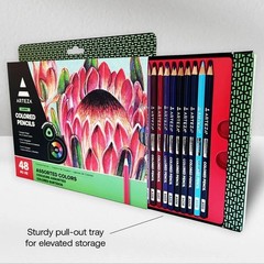 48-Color Soft Wax-Based Colored Pencils