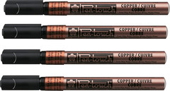 Pen Touch Fine Point Permanent Paint Markers, 1.0Mm, Copper Bronze Metallic Colo