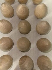 x15 Wooden Eggs Unfinshed 2.5″ x 1.5″ Flat Bottom Easter Crafts Woodpeckers Wood