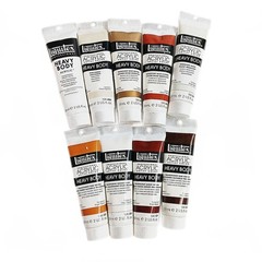 Lot of 9 Liquitex Mixed Type Heavy Body Acrylic Paint 2fl oz /59ml Tubes