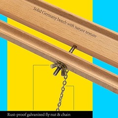 Wood Easel Stand for Display: Wooden Display Tripod Stand for Natural Color