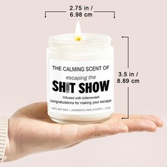 Younift Sarcastic Candles, Going 2.75 inches (W) x 3.5 (H), White