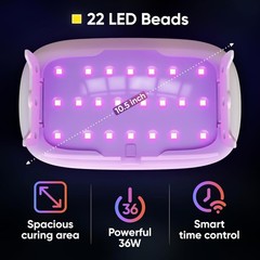 Craft Resin UV Resin Kit 36W LED Lamp Clear Epoxy Jewelry Making