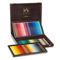 Caran d’Aache Artist Pablo Permanent 120 Colour Pencils Wooden Gift Box Set