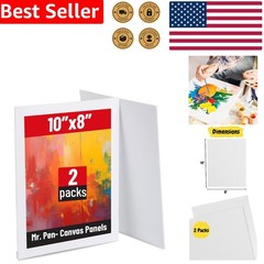 Canvas Panels 2 Pack 8×10 Inch Triple Primed Cotton Boards Art Painting