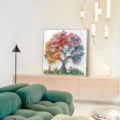 SHICERNHJ 5D Diamond Art Kits for Adults 12 inches x 12 inches, Flower Tree