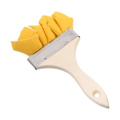 Wood Stain Tool Paddle Brush for Painting Lambskin Applicator Chalked