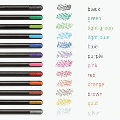 Gel Pens, Assorted Colored Ink (12 Colors, 2 24 Count Multicolor Gel & Glitter