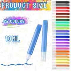 24-96 Pcs Suncatcher Paint Pens Kids Stained Glass Paint Kit Window Markers New