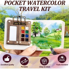 Pocket Artist Watercolour Mini Paint Set Travel Paint Gift for Artists Students