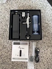 Cordless Airbrush Kit with Compressor,32 PSI Handheld Air brush Gun Set