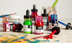 Professional Acrylic Ink, 1-oz (30ml) Jar, Titanium White