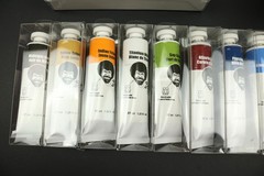Bob Ross 14 Paint Set 37ml 1.25 oz + Basecoat Value Pack + Cleaning Tub Bucket