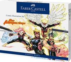 Brand New Faber-Castell Comic Illustration Set Superhero Comic Book Drawing