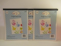Little Makers – Finger Paint Pad – Lot of 3 Pads – 15 Sheets Each – 9 in x 12 in
