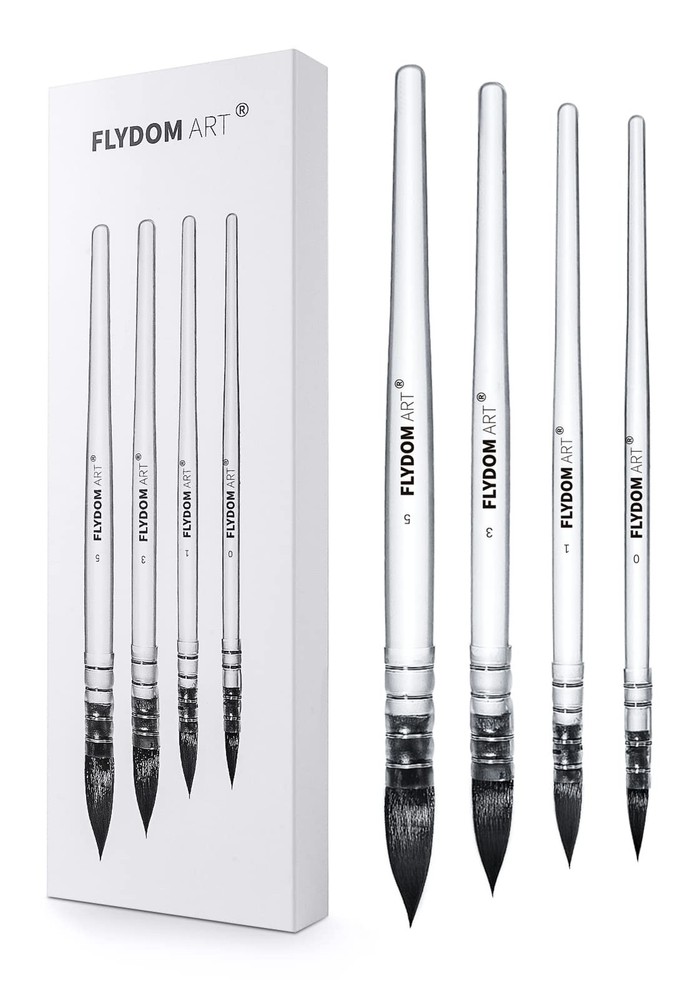 Watercolor Paint Brushes Set,Watercolor Brush, Soft Synthetic Squirrel Hair H…