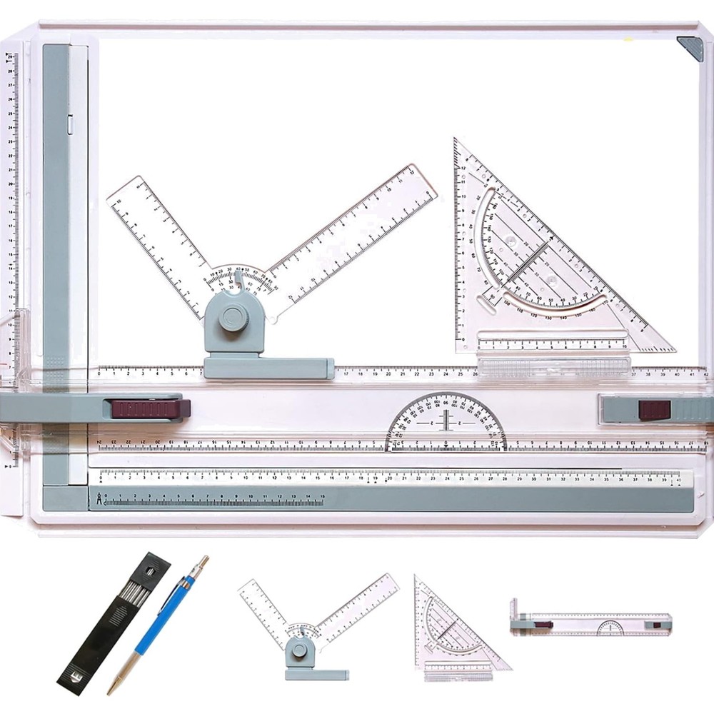 Metric A3 Drawing Board Drafting Table Multifunctional Drawing Board Table wi…