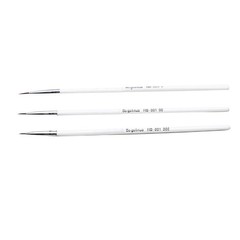 3Pcs Weasel Hair Brush Pen Fine Detail Nail Art Stroke Watercolor Paint Oil Set;