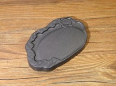 4.7” Natural Rock Pocket Lotus Crab Inkstone Inkslab Calligraphy Painting Tool