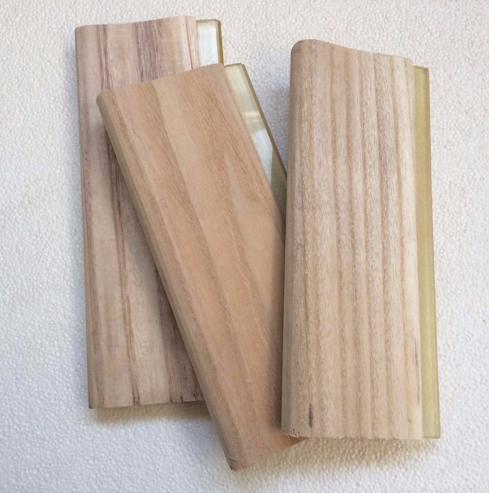 3 pcs 13″ Screen Printing Squeegee Manual Wood Scraper 33cm Press Tool