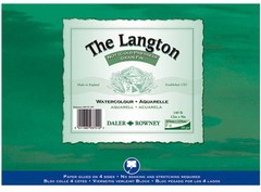 Daler Rowney Langton Watercolour Block 140lb/300gsm Cold Pressed NOT 12″ x 9″
