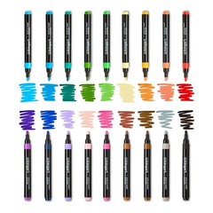 36 Colors 2mm Tip Acrylic Paint Markers WaterBased Ink Craft Pen Kit Set
