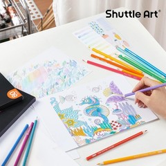 Shuttle Art 80 Colored Pencils, Colored Pencils for Adult Coloring, Soft Core Co