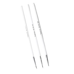 3Pcs Hair Brush Pen Fine Nail Art Stroke Watercolor Paint Oil Sketch Tool Set.