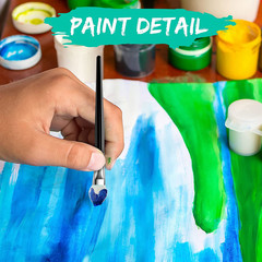 Sponge Applicators Detailed Ink Paints Blending Brushes Painting Small Brushes H
