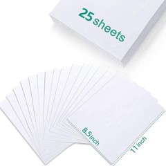 Watercolor Paper Bulk, 8.5×11 inches, 25 Sheets (180gsm) Artist – White