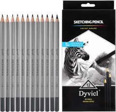 Complete Graphite Pencil Set of 12 – Ideal for Shading and Blending Masterpieces