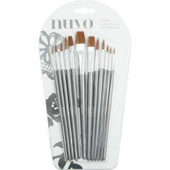 Nuvo NYLON PAINT BRUSHES 12pk – Tonic Studios