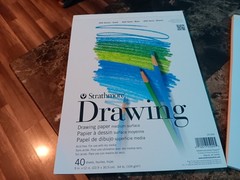 Strathmore 200 Series Drawing Paper, 9″x12″ 40 sheets lot of 2 pads NEW